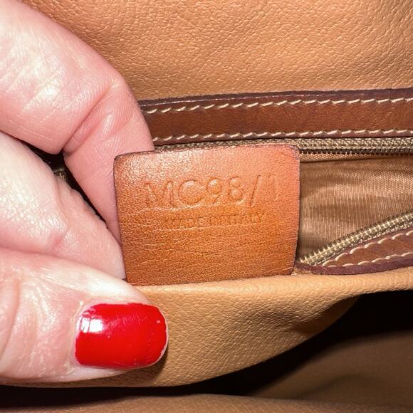 Authentic Celine Macadam Monogram Canvas Tote Bag with Leather Straps shoulder - Picture 15 of 16